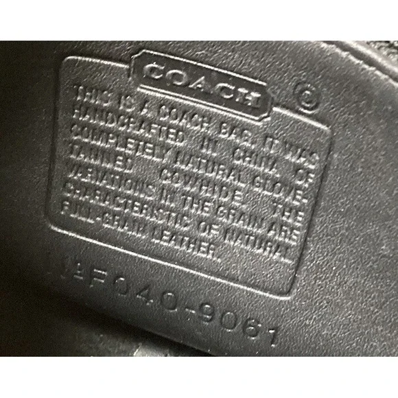 Vintage Coach Original Legacy Rambler Bag Black Leather Made in USA Turn Lock - Picture 5 of 7